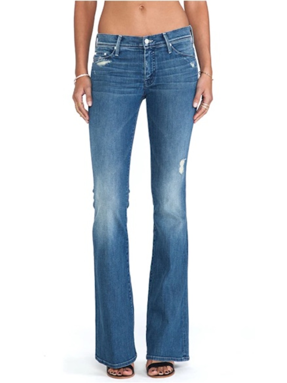 Mother The Cruiser Flare Jeans in Graffiti Girl, Sz. 29